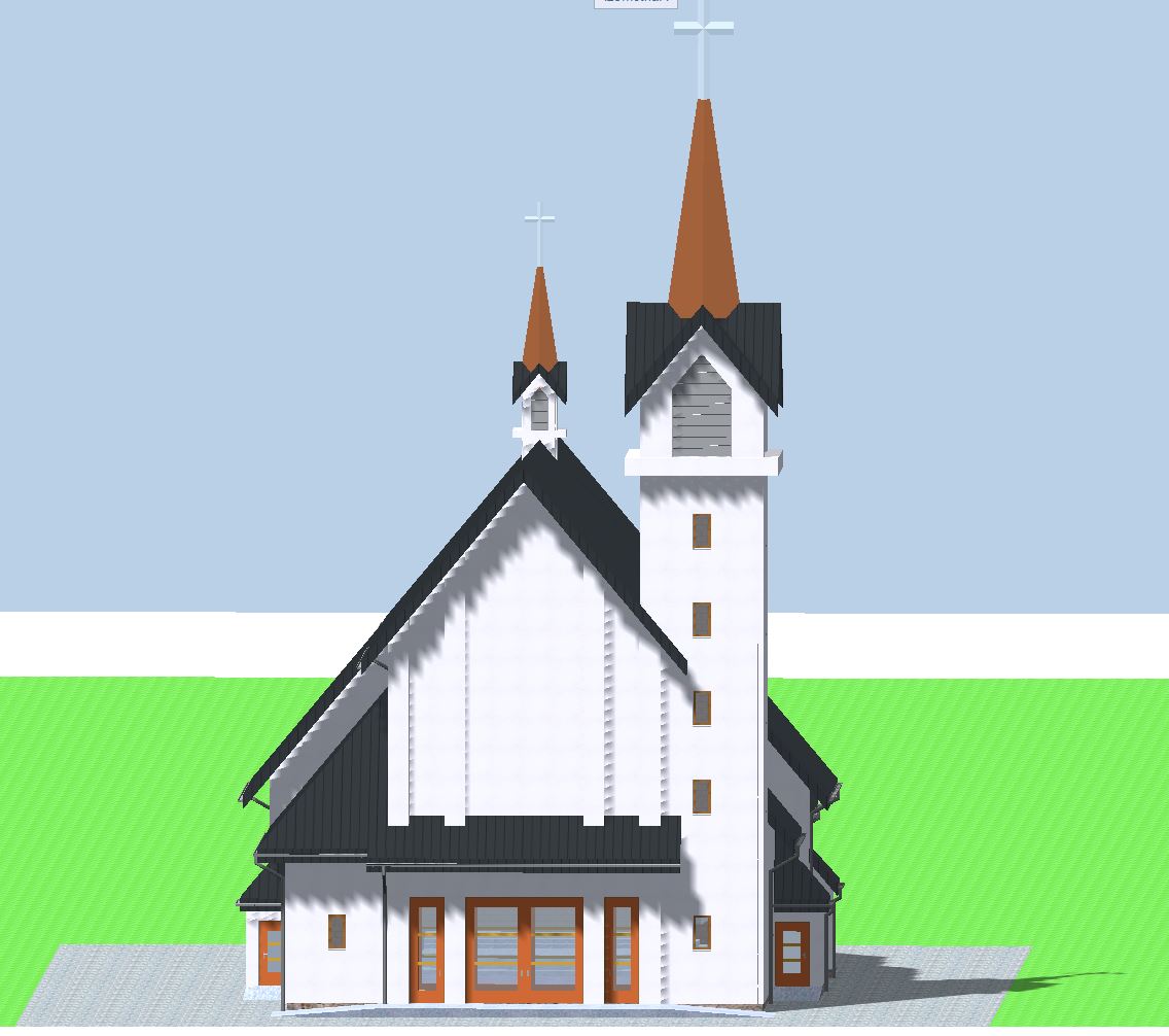 Wizualizacje projektu kościoła
